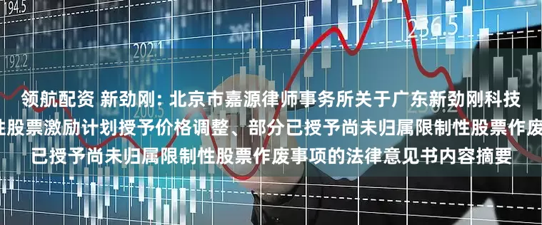 领航配资 新劲刚: 北京市嘉源律师事务所关于广东新劲刚科技股份有限公司2022年限制性股票激励计划授予价格调整、部分已授予尚未归属限制性股票作废事项的法律意见书内容摘要